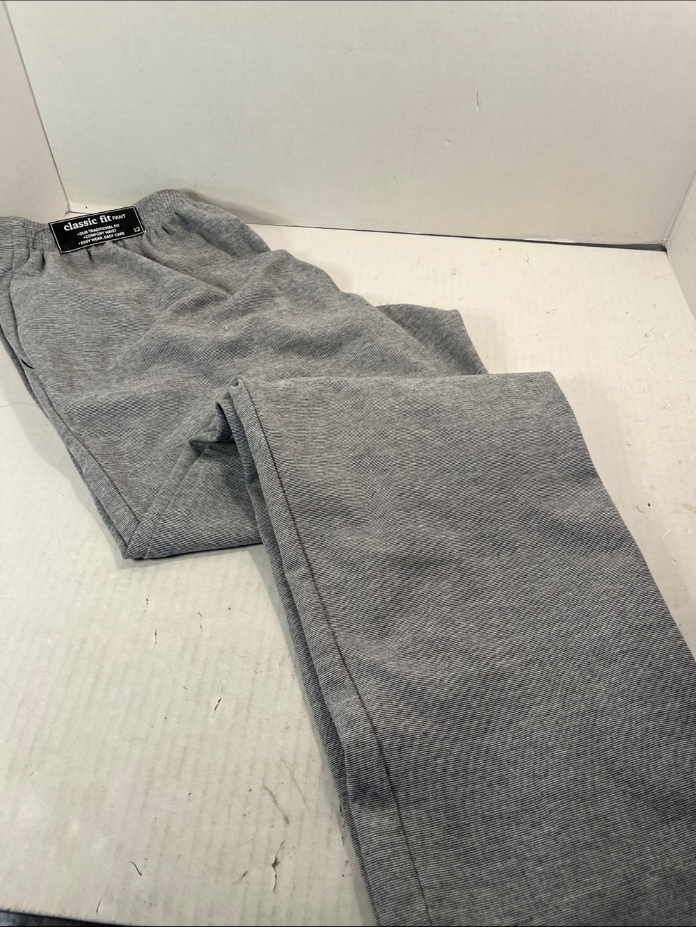 Alfred Dunner Gray Straight Leg Trousers